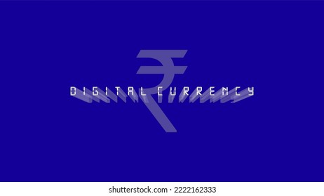 Indian Digital Currency - Vector Artwork 