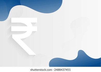 indian digital rupee fluid background with text space vector
