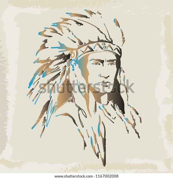 Indian Drawing By Vector Stock Vector (Royalty Free) 1167002008 ...