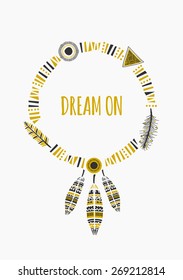 Indian Dream Catcher Card