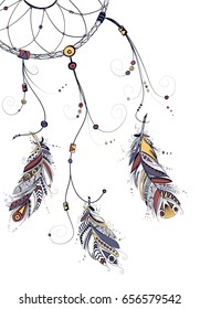 Indian Dream catcher. Vector