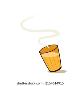 Indian drink vector. Indian chai icon. Chai is Indian drink. Indian tea.