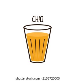Indian drink vector. Indian chai icon. Chai is Indian drink. Indian tea.