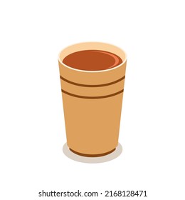 Indian drink vector. Indian chai icon. Chai is Indian drink.