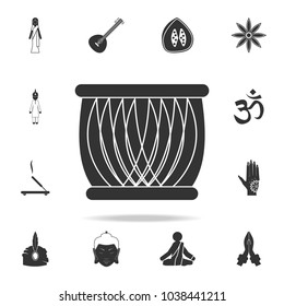 Indian drum icon. Detailed set of Indian Culture icons. Premium quality graphic design. One of the collection icons for websites, web design, mobile app on white background