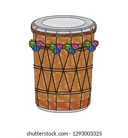 indian drum instrument scribble