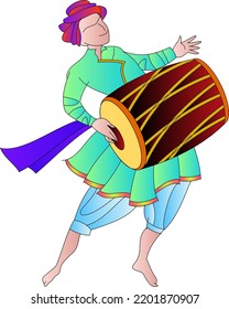 44 Dhol Player Stock Vectors, Images & Vector Art | Shutterstock