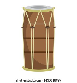 Indian drum table music instrument vector illustration graphic design