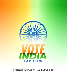 indian election banner design illustration