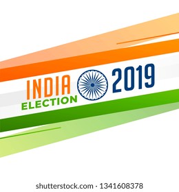 indian election flag background design