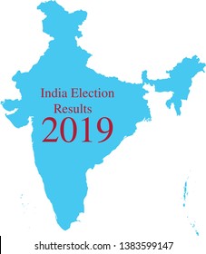 Indian Election Results 2019 Map Stock Vector (Royalty Free) 1383599147 ...