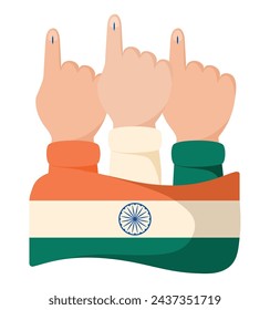indian elections democracy illustration vector