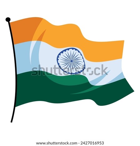 indian elections flag illustration vector