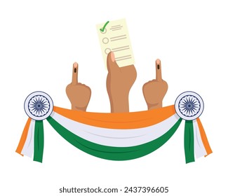 indian elections freedom illustration vector