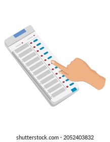 Máquina de voto electrónico india para las elecciones, voto de emisión manual para EVM