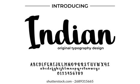 Indian - Elegant Script Font for Smooth Handwritten Design and Creative Typography