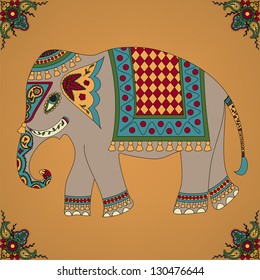 44 368 Elephant Indian Art Images Stock Photos Vectors Shutterstock   Indian Elephant 260nw 130476644 