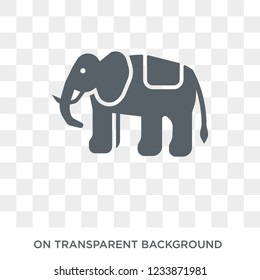 indian Elephant icon. Trendy flat vector indian Elephant icon on transparent background from india collection. 