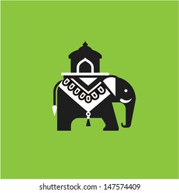 Indian elephant illustration