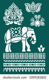 indian elephant ornament
