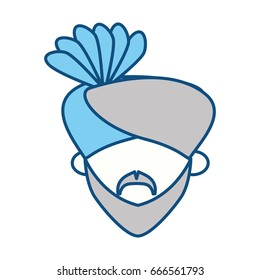 Indian ethic man cartoon