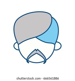 Indian ethic man cartoon