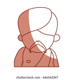 Indian ethic man cartoon