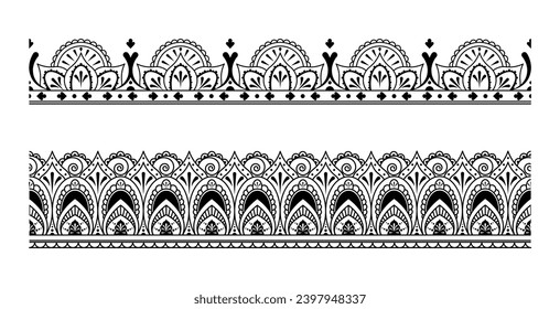 Indian ethnic borders set collection
