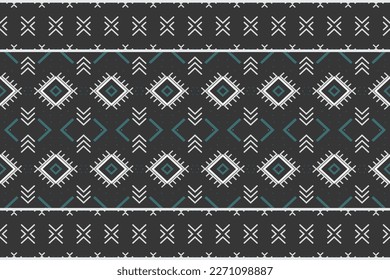 Indian ethnic design pattern. Geometric ethnic pattern traditional Design It is a pattern geometric shapes. Create beautiful fabric patterns. Design for print. Using in the fashion industry.
