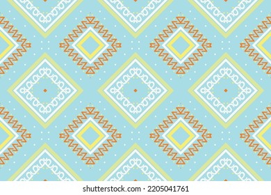 Indian ethnic design pattern. traditional patterned wallpaper It is a pattern created by combining geometric shapes. Create beautiful fabric patterns. Design for print. Using in the fashion industry.