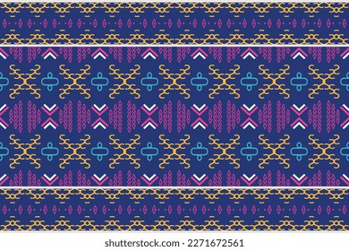 Indian ethnic pattern. traditional patterned vector It is a pattern geometric shapes. Create beautiful fabric patterns. Design for print. Using in the fashion industry.
