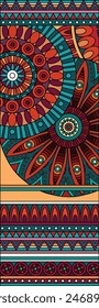 Indian ethnic pattern. traditional patterned Native American art is a pattern of geometric shapes. Create beautiful fabric patterns. Design for print
