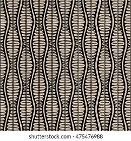 Indian ethnic seamless pattern. Orient traditional background design. Hand drawn doodle mehndi ornament, vector illustration.