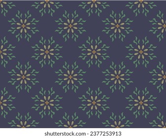 Indisches Stoffmuster. Vektor Vintage Damast Muster Design. Nahtloses Muster basierend auf dem Ornament Palisley Bandana Print. Boho Vintage-Stil, Vektorhintergrund. Seidenhalsschal oder Kerchmuster-Design 