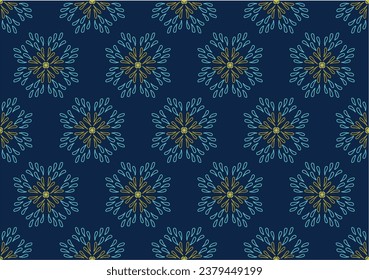 Indian fabric pattern. Vector vintage damask pattern design. Seamless pattern based on ornament paisley Bandana Print. Boho vintage style vector background. Silk neck scarf or kerchief pattern design 
