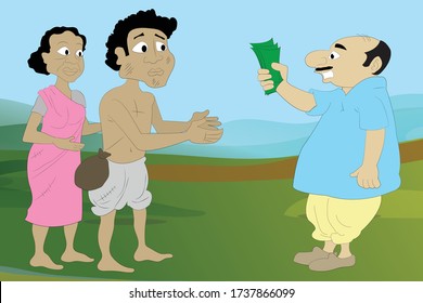 Indian Farmer cheated and given loan