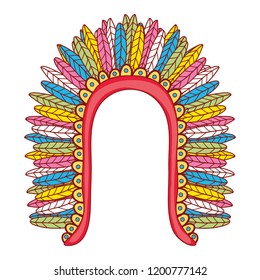 Indian feather crown
