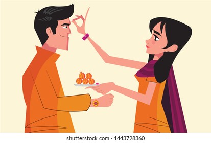 Indian Festival Of Brother And Sister Called Rakshabandhan