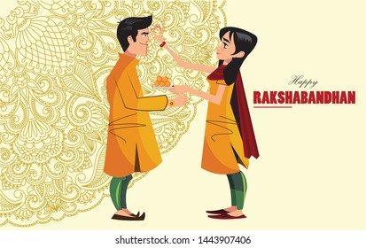 Indian festival of brother and sister called raksh bandhan