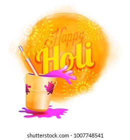 Indian Festival of Colours, Happy Holi celebration design.