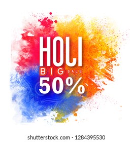 Indian Festival of Colours, Happy Holi celebration, poster, flyer 