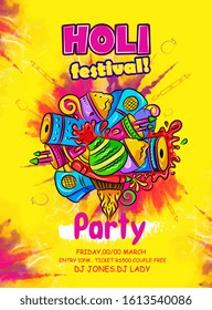 Indian Festival of Colours, Happy Holi celebration.