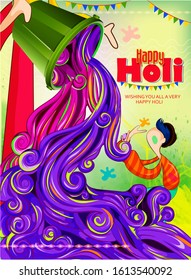 Indian Festival of Colours, Happy Holi celebration.