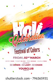 Indian Festival of Colours, Happy Holi celebration design. Indian Festival of Colours, Happy Holi celebration design.