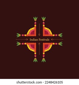 indian festival design vector design