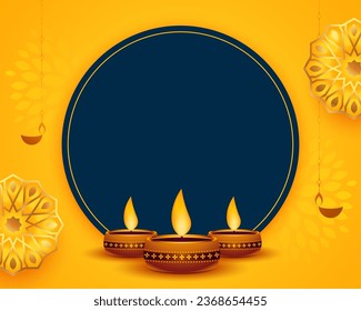 indian festival diwali background with image or text space 