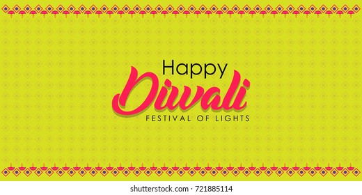 Indian festival diwali celebrations vector illustrations for banners, background and posters. (Translation: Happy Diwali)