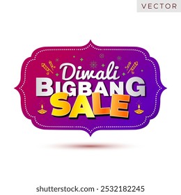 Indian festival Diwali sale, offer, deals, shopping logo design. advertising poster banner post card, Vector editable illustrations.