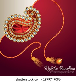 Indian festival greeting card with vector illustration 