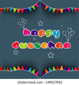 Indian festival Happy Dussehra background. 